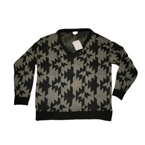 Lularoe Womens Torrie Sweater Large BLACK & GRAY NWT